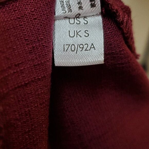NWT FREE PEOPLE Premonitions Bodycon One-Shoulder Mini Lace Burgundy Dress S - Picture 15 of 15